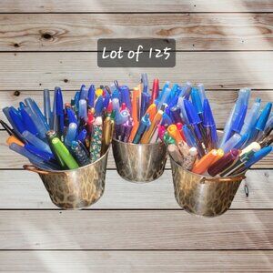 Huge Lot of 125 - Assorted Pens - TESTED & WORKING - New & Vintage